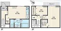 仮称西瑞江戸建 2DKの間取り