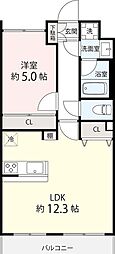 グレースコート 1LDKの間取図画像