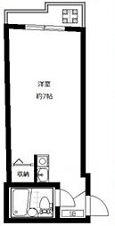 アーバンハイツ 1階ワンルームの間取り