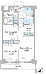間取図画像 2LDK
