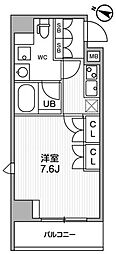 ARKMARK巣鴨 1Kの間取図画像