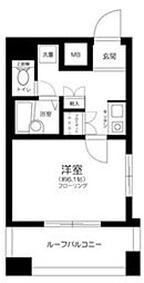 フォルトゥナ新中野 11階1Kの間取り