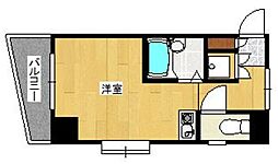 ダイナコート久留米駅前 ワンルームの間取図画像