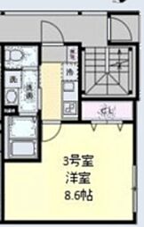 ベイルーム相模原清新セレーナ 1Kの間取図画像