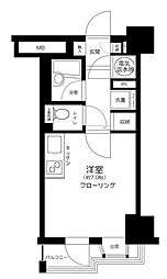 ブロードシティ東京 7階ワンルームの間取り