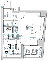 ラフィスタ西荻窪 ワンルームの間取図画像