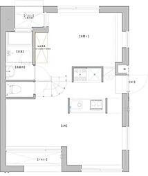 リベルダージュ 1LDKの間取図画像