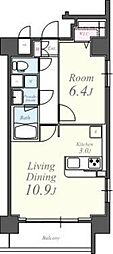 LeManoir 1LDKの間取図画像