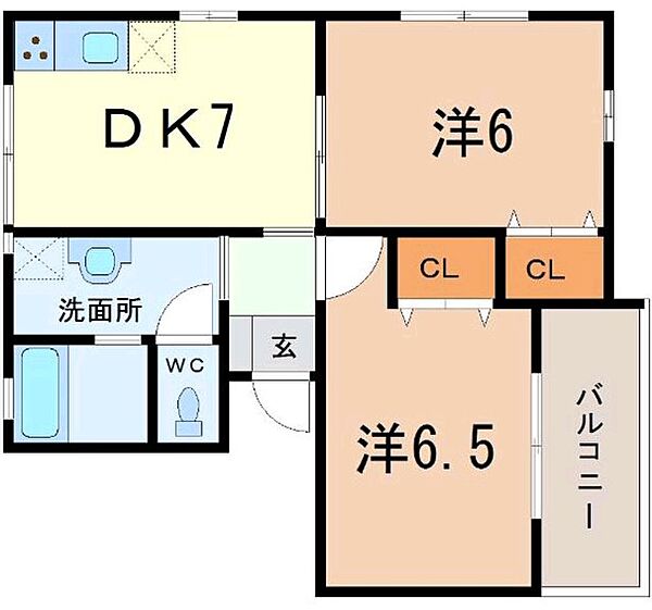 ユートピア ｜静岡県富士市今泉(賃貸アパート2DK・2階・46.30㎡)の写真 その2