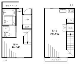ALDEBARAN 1階1LDKの間取り