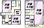 所沢市東狭山ケ丘３丁目 2階建 築34年のイメージ