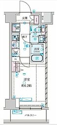 GENOVIA 南鳩ヶ谷 1Kの間取図画像