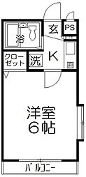 コンフォートマンション大宮 1Kの間取図画像
