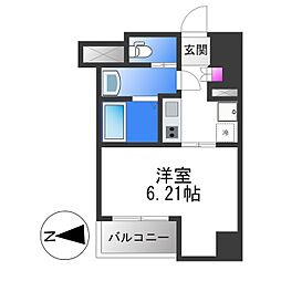 ArtizA森ノ宮D.C. 1Kの間取図画像
