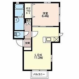 間取図画像 1LDK