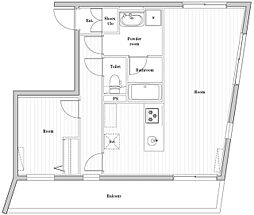 エディット文京千石2 5階1LDKの間取り