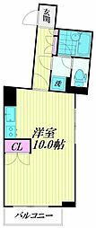 サマーハイム東大井 1DKの間取図画像