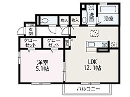 間取図画像 1LDK