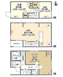 Kolet調布多摩川#02 1階2SLDKの間取り