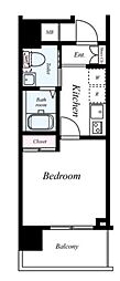 G・COMFORT大山山手通り 1Kの間取図画像