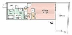 Branche三軒茶屋 ワンルームの間取図画像