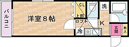 間取図画像 1K