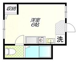 Oggi目黒本町 ワンルームの間取図画像