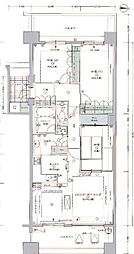 クリオレミントンヴィレッジ国立 8階3LDKの間取り