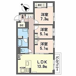 間取図画像 3LDK
