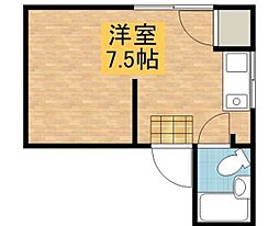 モン・メゾン 3階ワンルームの間取り