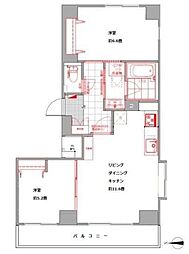 アルテール両国 2LDKの間取図画像