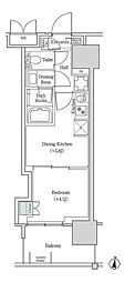 ブルックサイドレジデンス木場 1DKの間取図画像