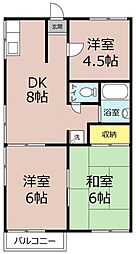 三容プラザ 3DKの間取図画像