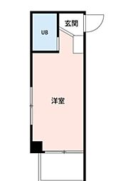 ヴェール東府中 ワンルームの間取図画像
