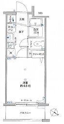 リクレイシア・コルテ川崎元木 9階1Kの間取り
