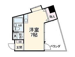 グランマルシェ 1Kの間取図画像