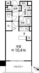 グレイスコート志村三丁目 2階ワンルームの間取り