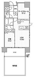 ディームス渋谷本町 1SLDKの間取図画像