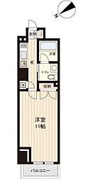 プラティーク清澄白河 1Kの間取図画像