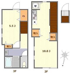 マーレ西巣鴨 1LDKの間取図画像
