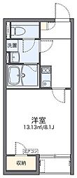 レオネクストツゥ 1階1Kの間取り
