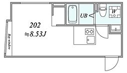 trias461 1Kの間取図画像