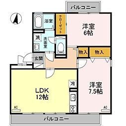 間取図画像 2LDK