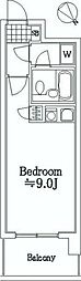 ライオンズシティ蕨 ワンルームの間取図画像