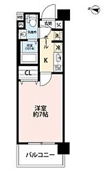 プレール・ドゥーク西川口II 5階1Kの間取り