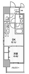 志木市本町5丁目マンション 1DKの間取図画像