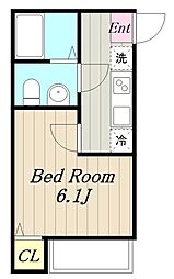間取図画像 1K