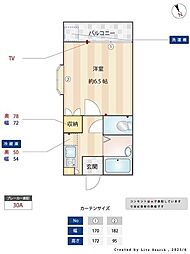 間取図画像 1K