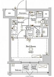 Raffistar川崎大師2 1Kの間取図画像