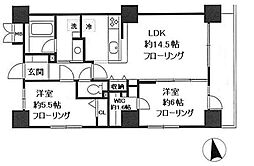 Sincerity MURAKAMIIII 4階2LDKの間取り